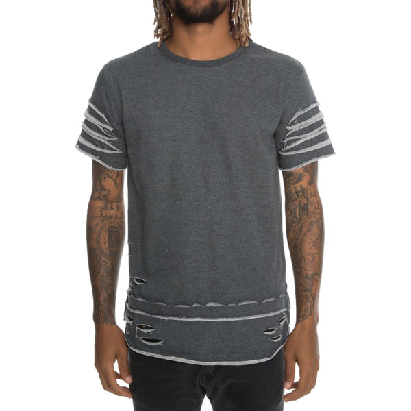 Front View Men's Ripped Tee