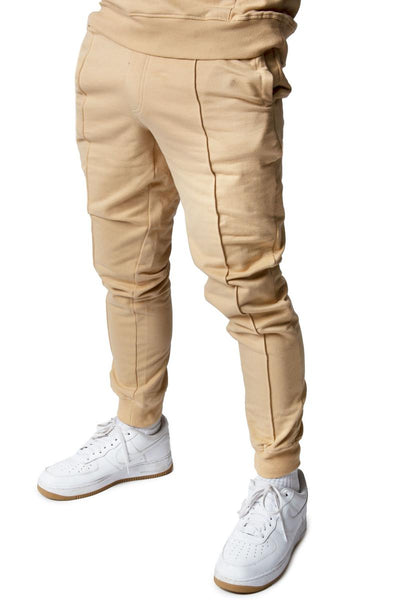 Front View Pintuck Jogger