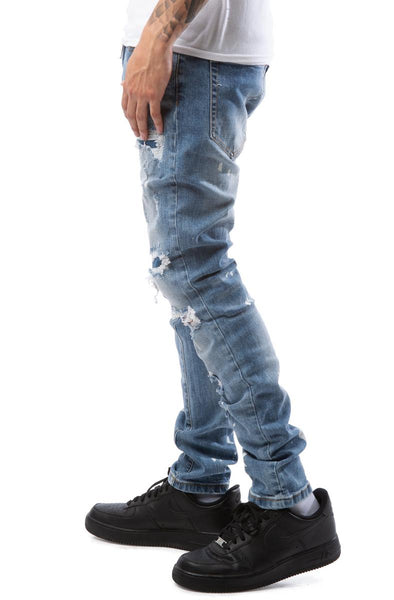 Quinn Distress Basic Jeans