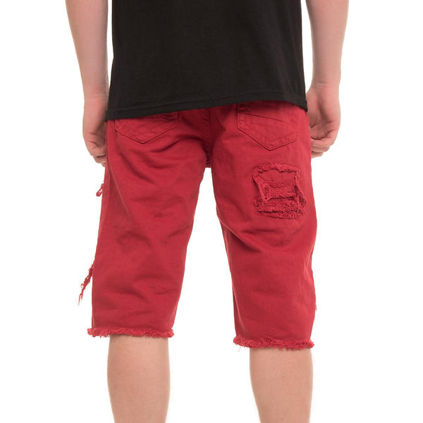 Men's Ripped Denim Shorts