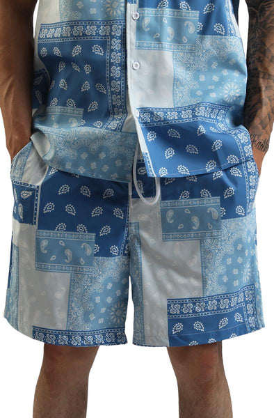 Front View Paisley V2 Woven Short