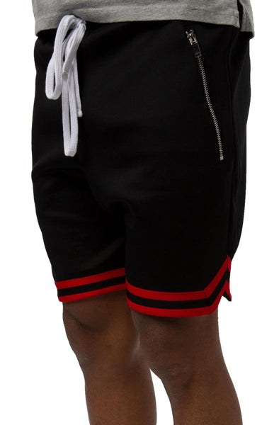 Front View Dropped Track Shorts