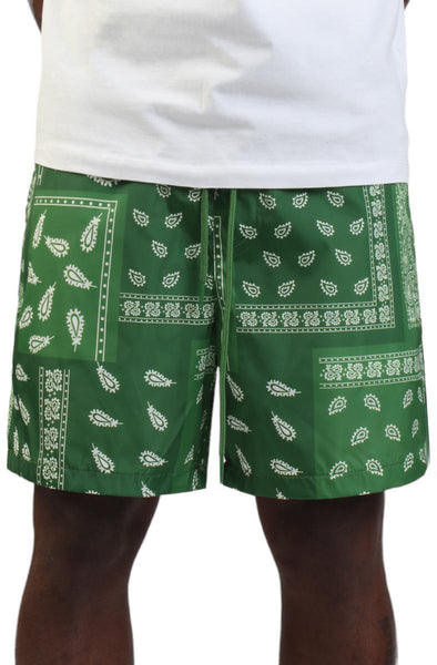 Front View Paisley Nylon Short