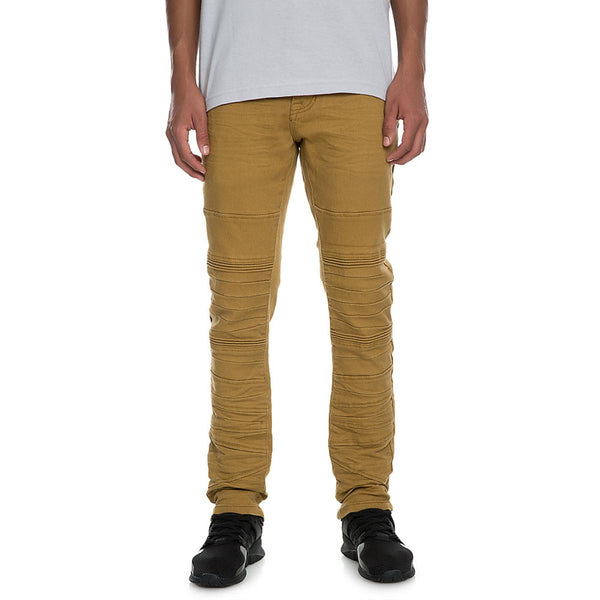 Front View FBRK Rip Twill Jeans Wheat
