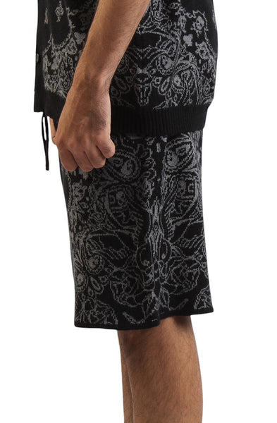 Paisley Knit Shorts