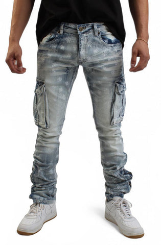 Jacques Shredded Stacked Jeans