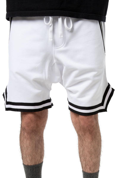 Front View Dropped Track Shorts