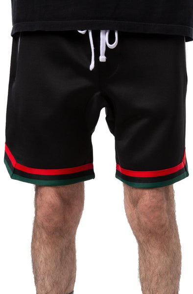 Front View Dropped Track Shorts