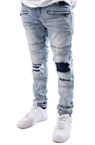 Front View Klyde Moto Jeans