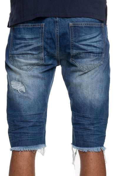 Span Denim Shorts