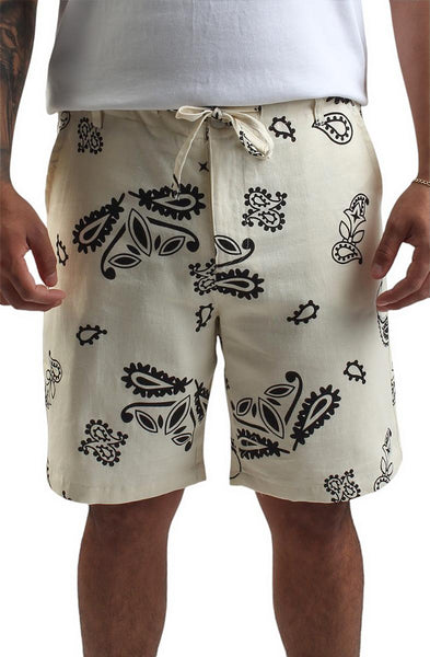 Front View Paisley Shorts