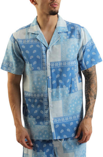 Front View Paisley V2 Camp Shirt