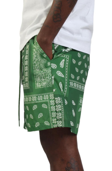Paisley Nylon Short