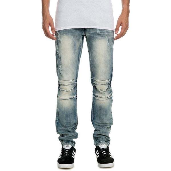 Front View Men's Fbrk Rip Span Denim Jean
