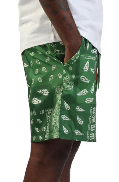 Paisley Nylon Short