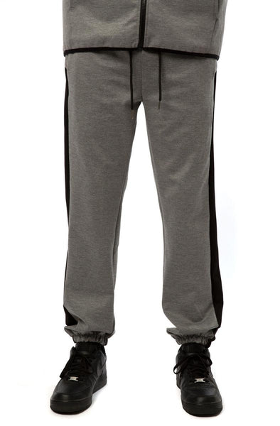 Front View Tech Essential Striped Joggers