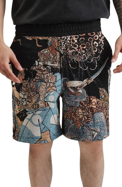 Front View Feudal Japan Tapestry Short