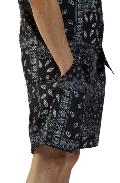 Paisley Nylon Short