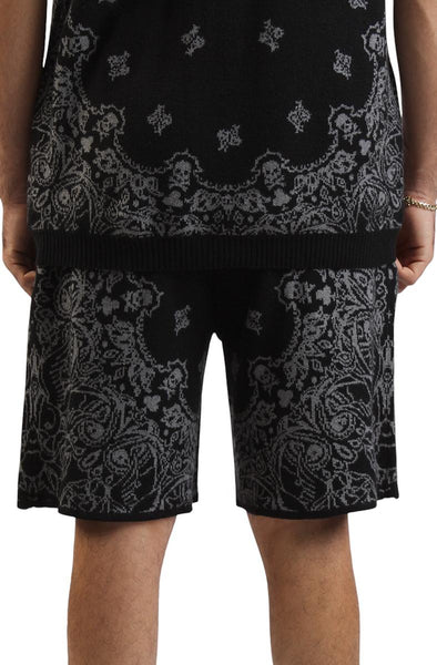 Paisley Knit Shorts