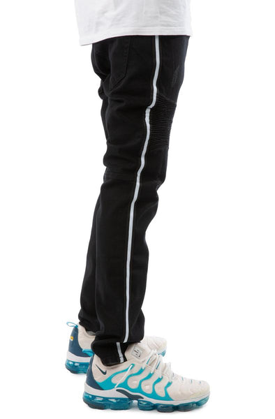 Dunning Moto Side Stripe Jeans
