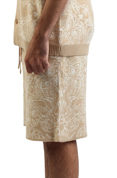 Paisley Knit Shorts