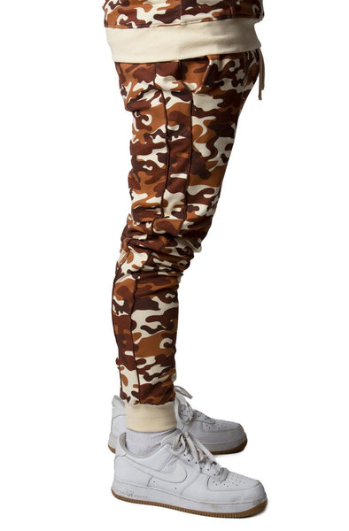 Desert Camo Piped Jogger