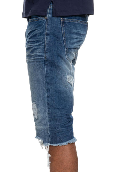 Span Denim Shorts