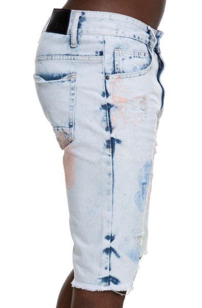 Span Paint Splatter Shorts