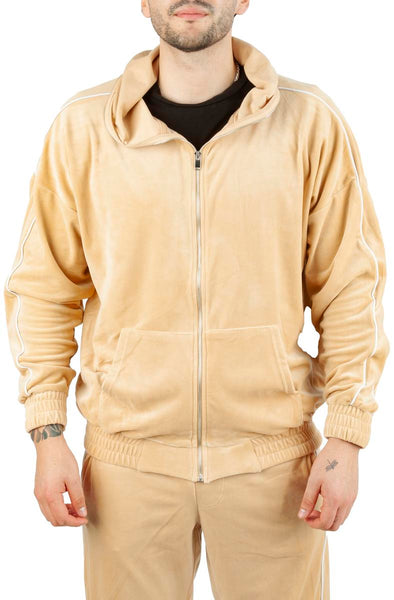 Velour FaceZip Hoodie