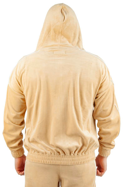 Velour FaceZip Hoodie