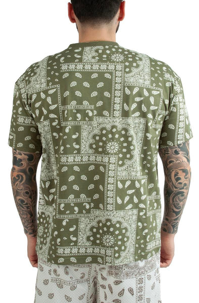 Drop Shoulder Paisley Tee