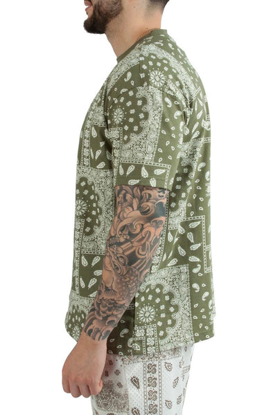 Drop Shoulder Paisley Tee