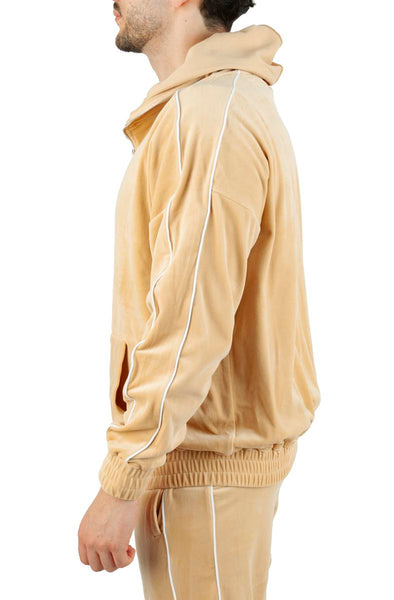 Velour FaceZip Hoodie