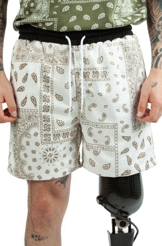 Paisley Mesh Shorts