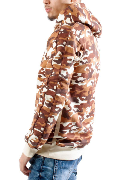 Desert Camo Piped Hoodie