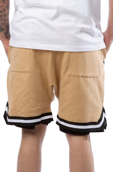 Dropped Track Shorts
