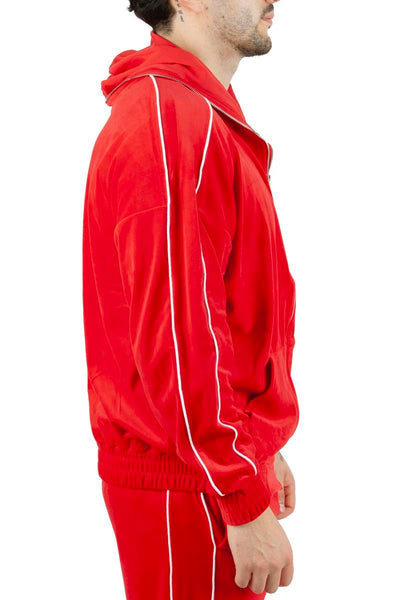 Velour FaceZip Hoodie