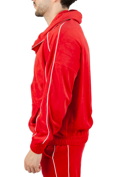 Velour FaceZip Hoodie