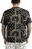 Drop Shoulder Paisley T-Shirt