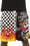 Front View Enemy Mine Mesh Shorts