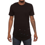 Front View Men's Destroyed Bottom Tee