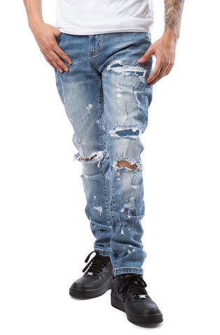 Quinn Distress Basic Jeans