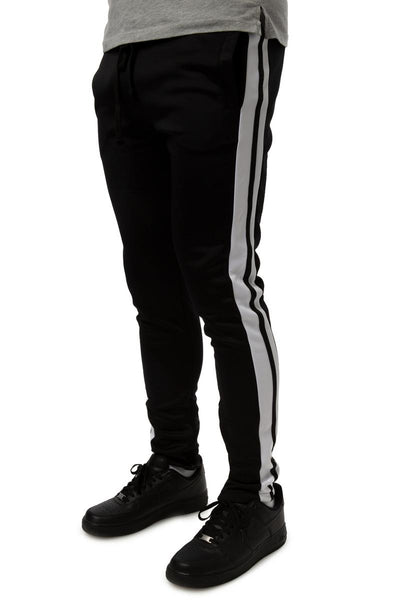 Front View Double Stripe Track Pants
