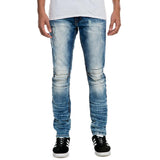 Front View Men's Fbrk Rip Span Denim Jean