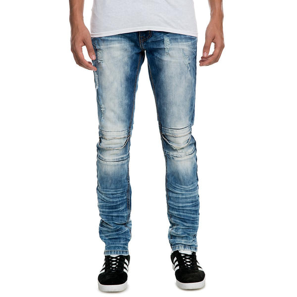 Front View Men's Fbrk Rip Span Denim Jean