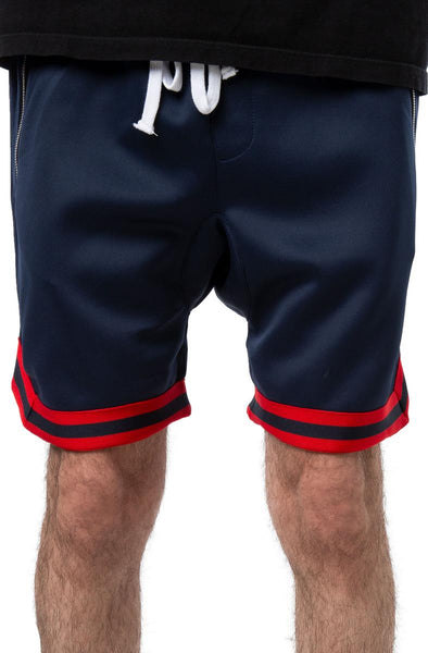 Front View Dropped Track Shorts