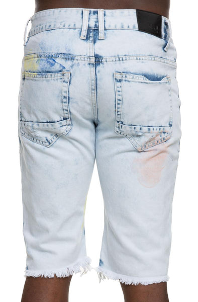 Span Paint Splatter Shorts