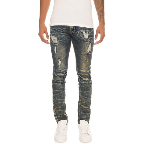 Men's Ripped Denim Shorts