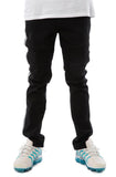 Front View Dunning Moto Side Stripe Jeans