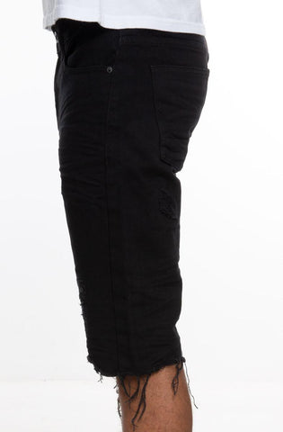 Span Denim Shorts